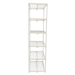 UGH-R30 H190 WHITE-WHITE Парник-стеллаж для рассады. 5 полок. 70x50x190см. Металлическая труба в ПВХ. цвет белый. Тент из армированного полиэтилена 135г-м2. цвет сетки белый. TM ФитоЛето