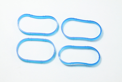 Прокладка коллектора Лада-Ларгус, Logan, Sandero 16 кл. (впускной) комплект, синий силикон (ПТП64)