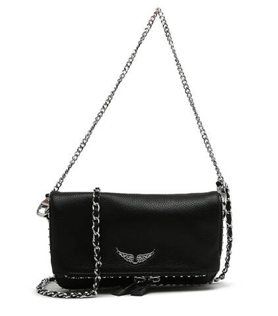 Кожаная сумка-мессенджер ROCK Zadig&Voltaire - черный(LWBA00006)