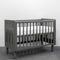 Кровать Antemi Mari 120х60 с ящиком Ник 14 г Графит + НиК 16 г Графит