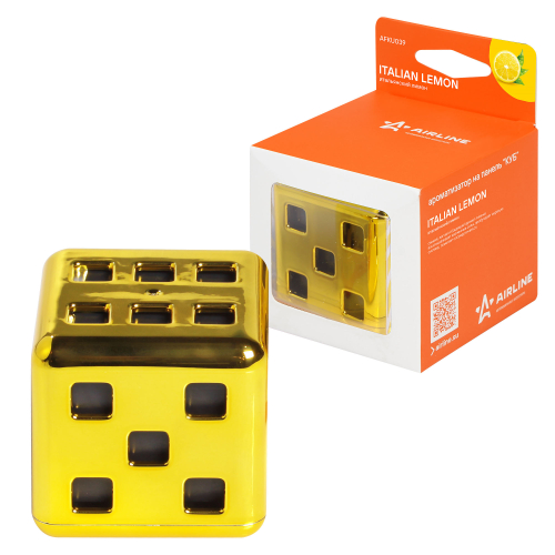 Ароматизатор на панель Airline Куб итальянский лимон