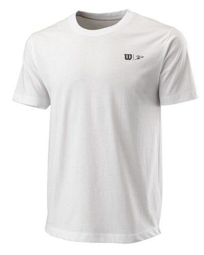 Мужская теннисная футболка Wilson Bela Signature Tech Tee M - white
