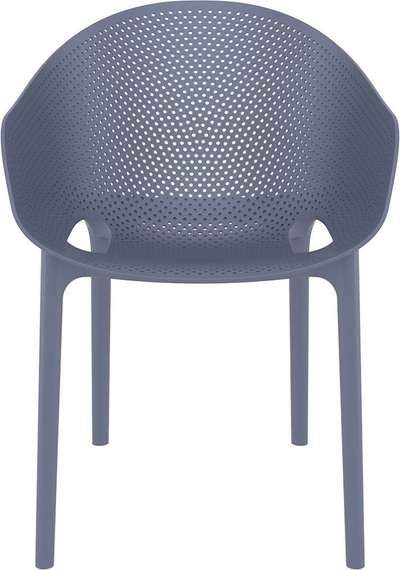 Стул пластиковый  Sky Pro серый