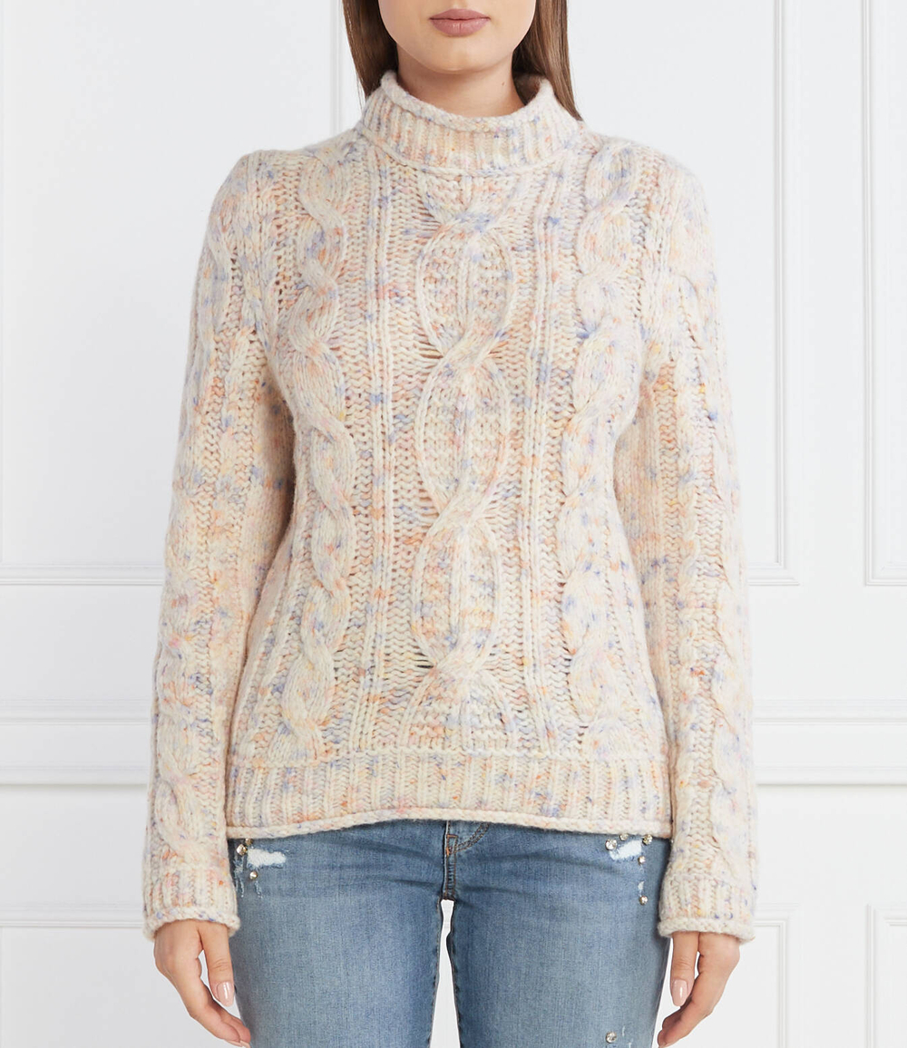 Хлопковый свитер Marc Cain - кремовый (VC 41.08 M03)