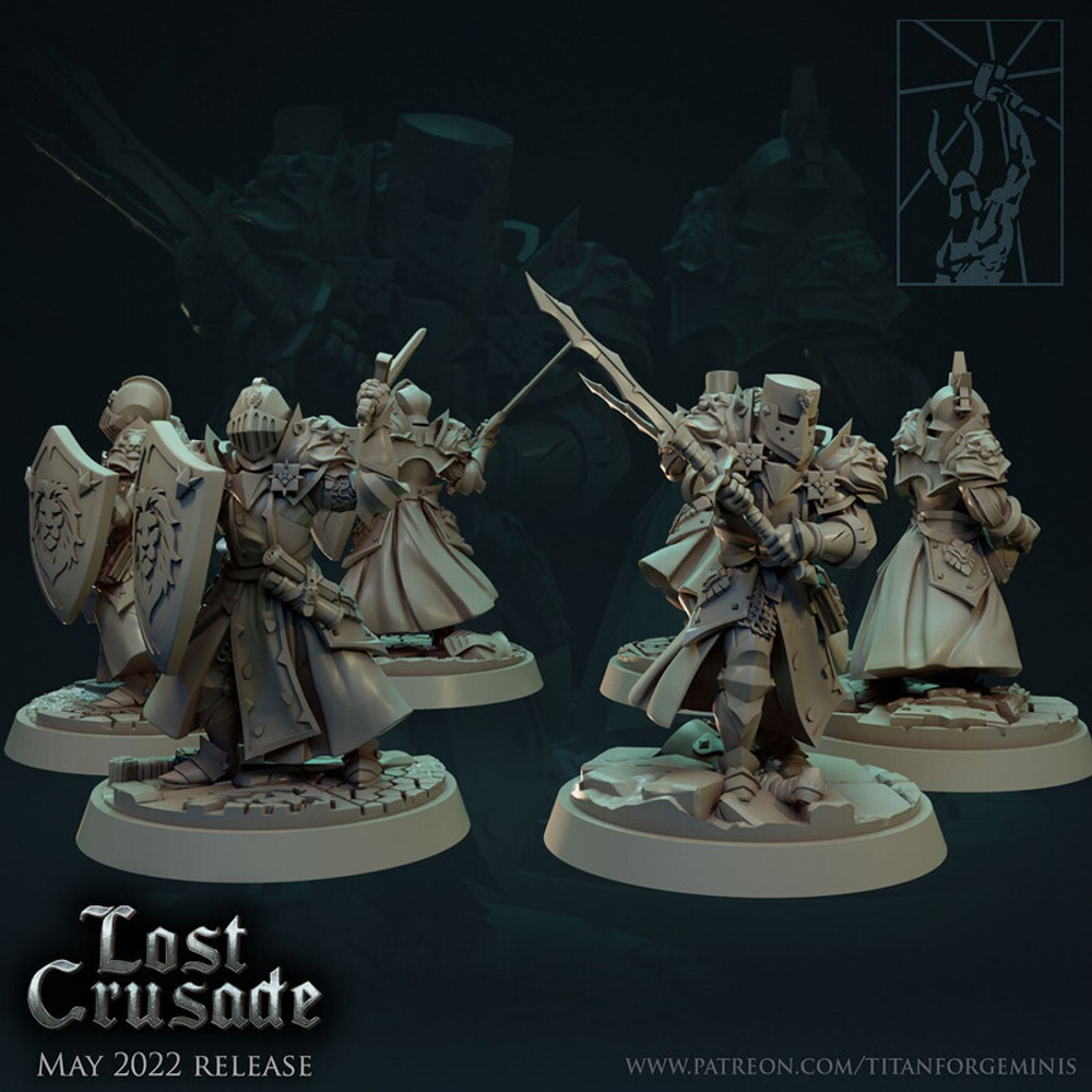 Grand Alliance Order Cities of Sigmar Freeguild Greatswords 1 шт. миниатюра для dnd, днд, pathfinder, фентези, Настольная игра, НРИ, Варгейм, РПГ