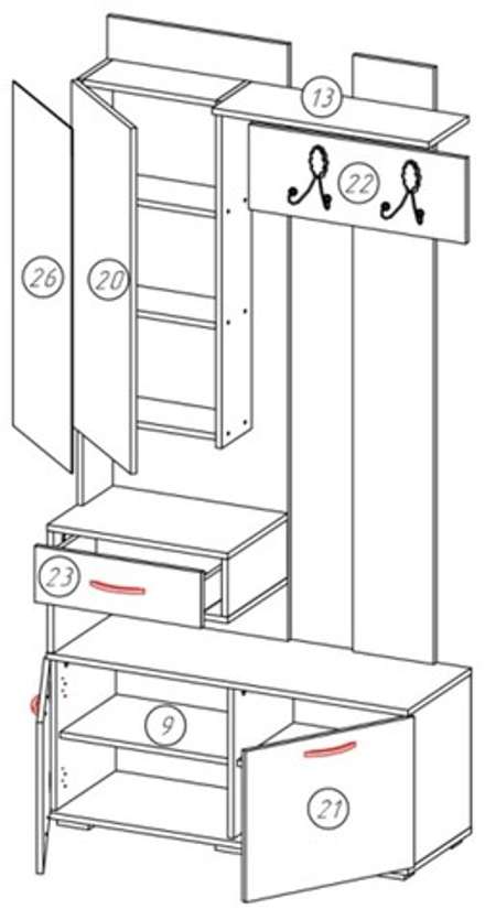 Вешалка Бриз 10