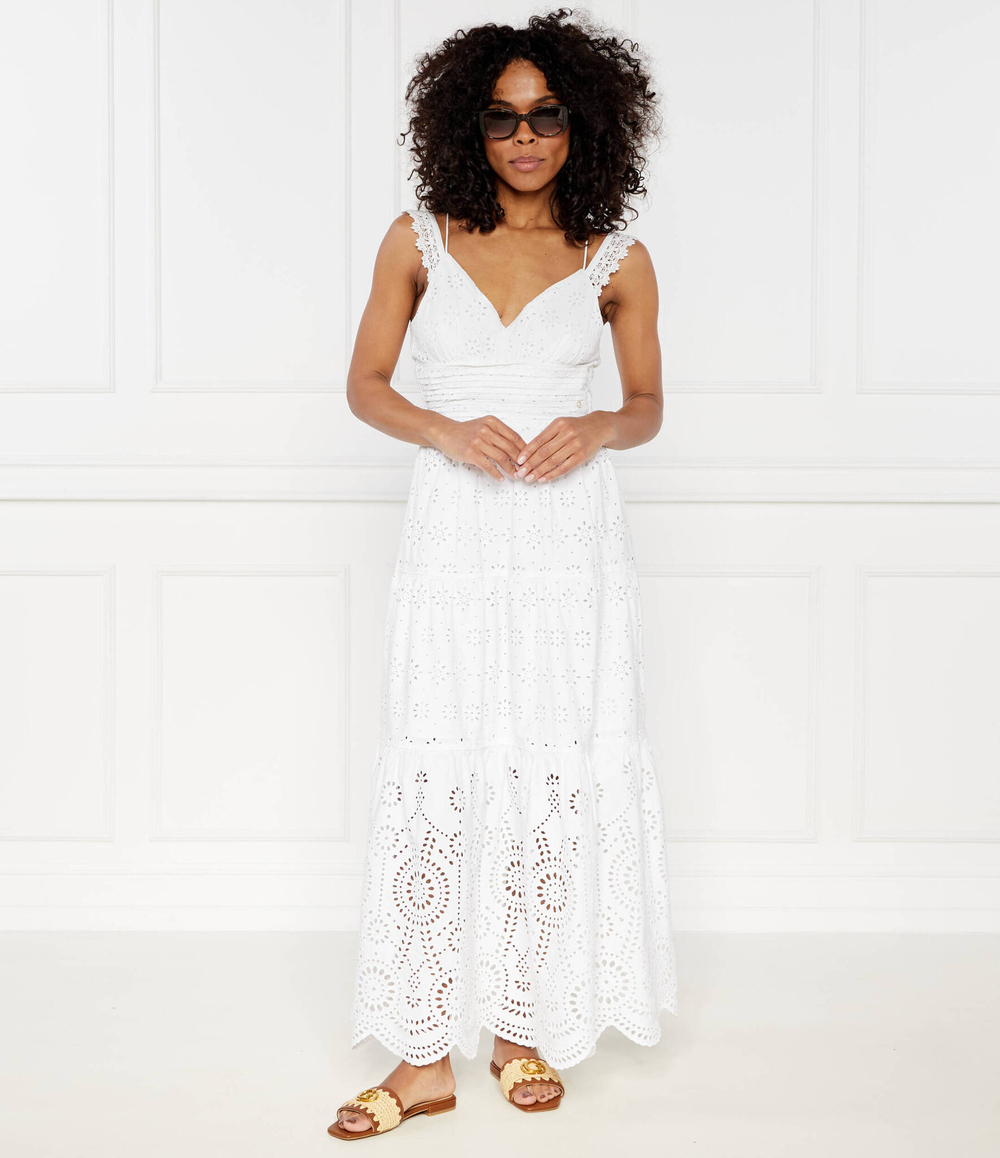 Кружевное платье palma GUESS - белый(W4GK46 WG571)