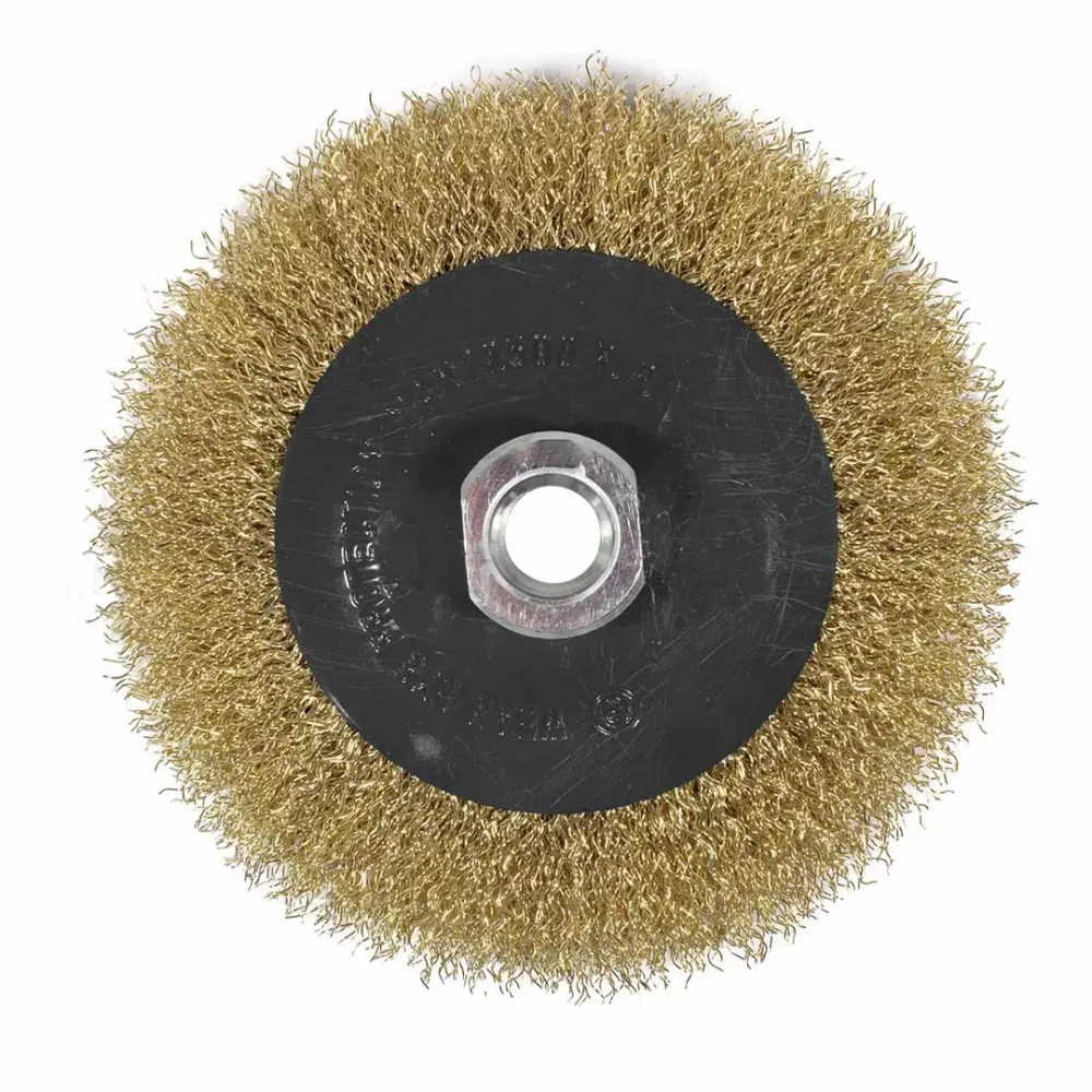 Кордщетка дисковая латунная для УШМ 125мм, в блистере RockForce##Rock FORCE RF-BWD005