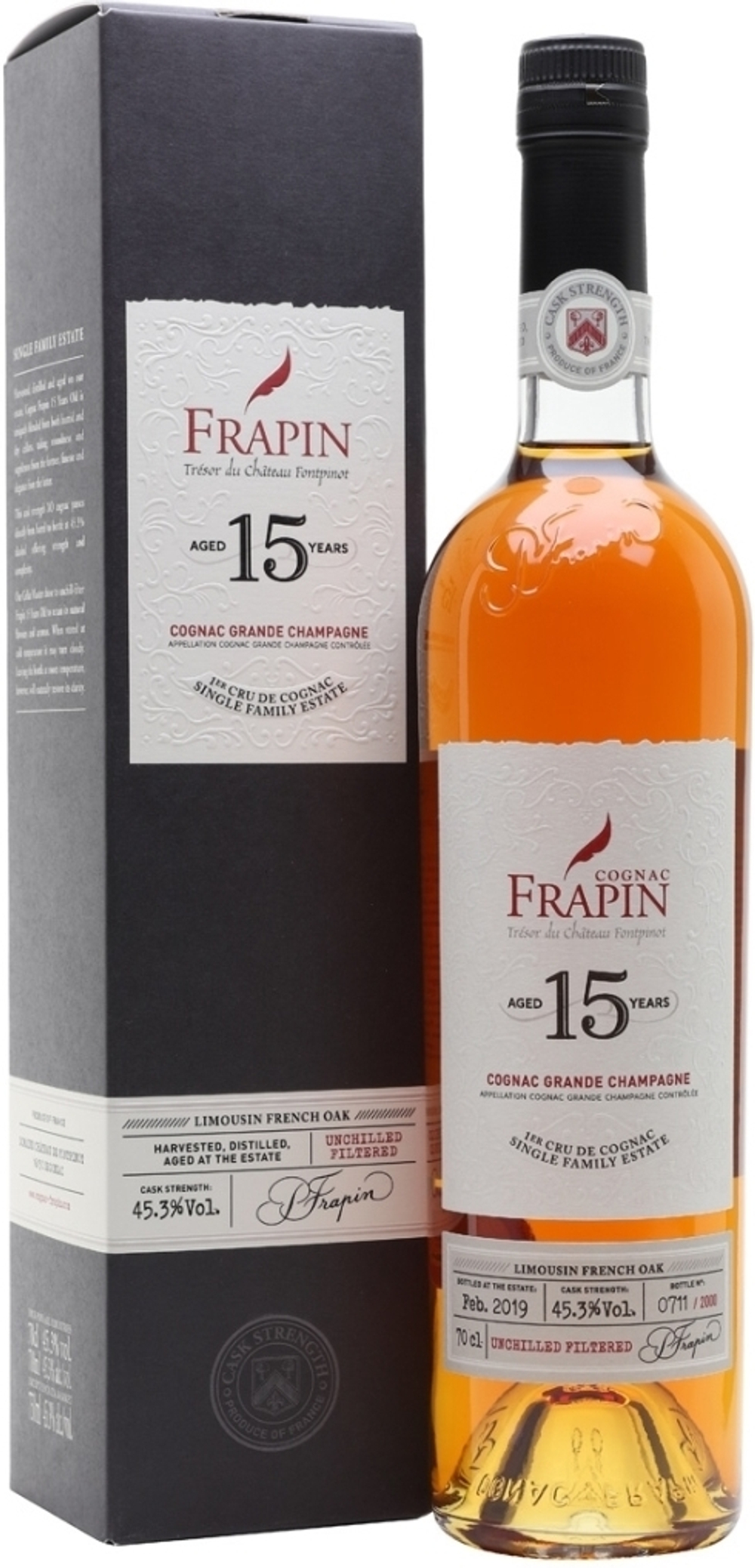 Коньяк Frapin Cognac Grande Champagne Aged 15 Years, 0.7 л