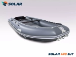 Лодка надувная моторная solar-470 super jet tunnel