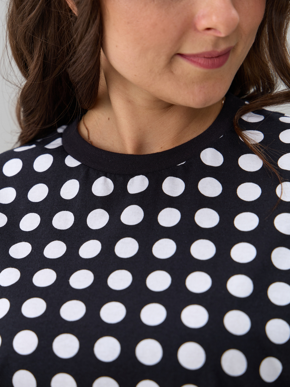 Футболка Фк-193/черный-крупныйгорох