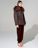 Парка с меховой отделкой ламы