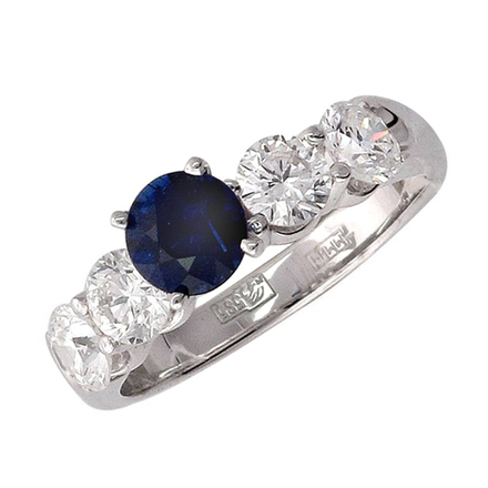 Кольцо с бриллиантами  из белого золота JA-K-626012-1