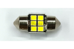 Комплект светодиодных ламп Bunker C5W 6SMD 6000K 12V 28mm Белые