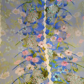 Вышивка на сетке (комплект: правая и левая стороны)