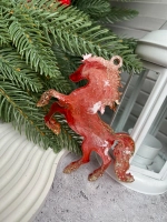 Новогодняя елочная игрушка Лошадь Огненная