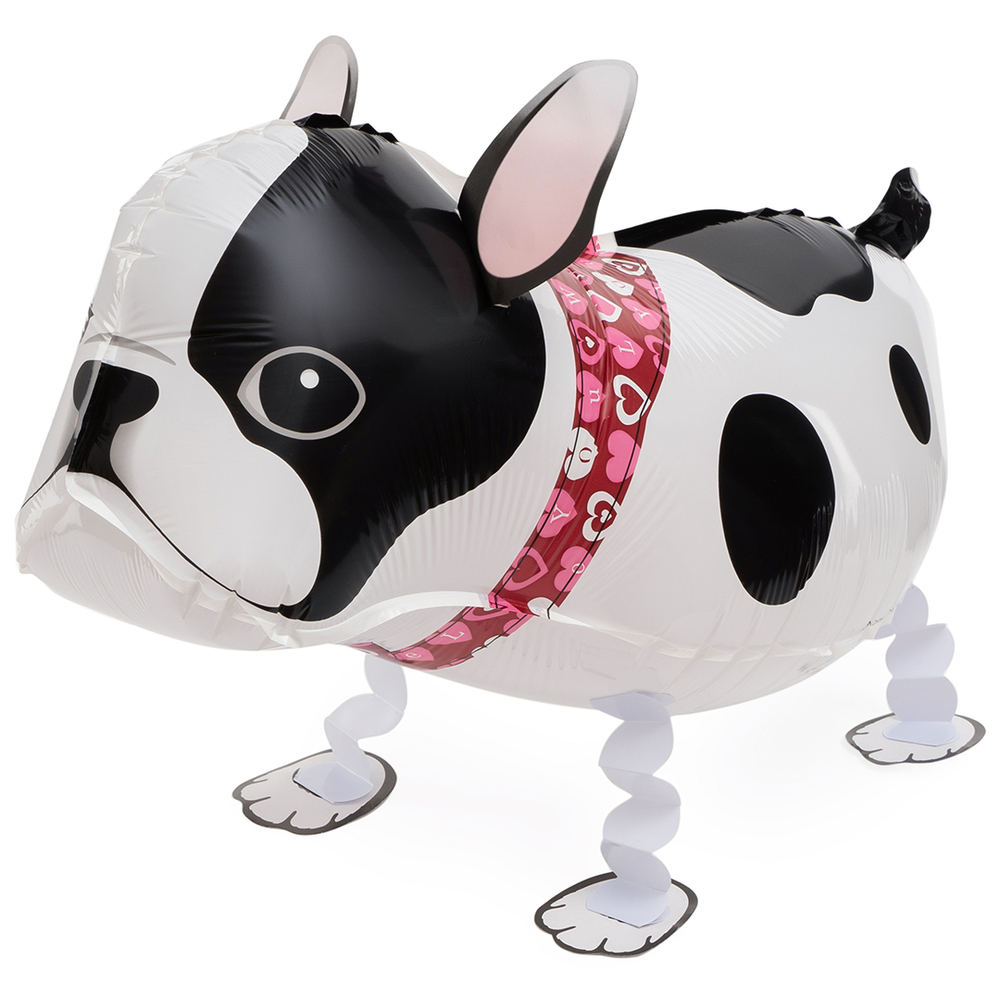 Шар 3D (24''/61 см) Ходячая Фигура, Бульдог, 1 шт. в уп.