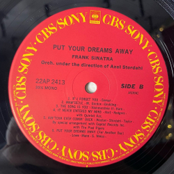 Винтажная виниловая пластинка LP Frank Sinatra Put Your Dreams Away (Japan 1983) (No Obi) I Have But One Heart