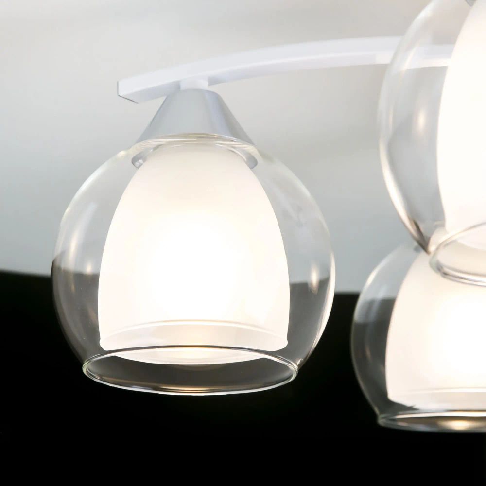 Citilux Кристи CL152150 Люстра потолочная Белая Хром