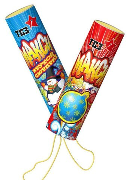 Хлопушка "Макси " 32*120мм разноцветное конфетти