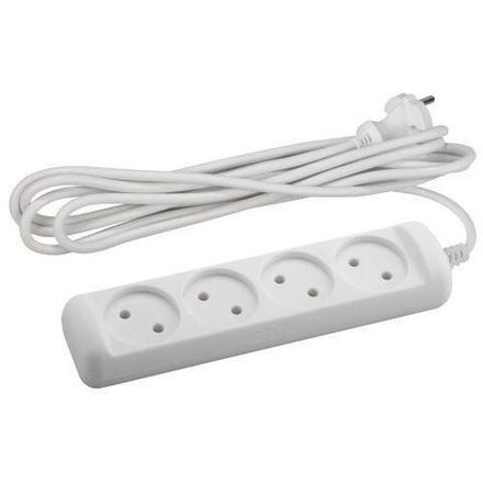 Удлинитель 4х3м без заземл. 10А IP20 U-4-3m-2х1 ПВС 2х1 Эра Б0028362