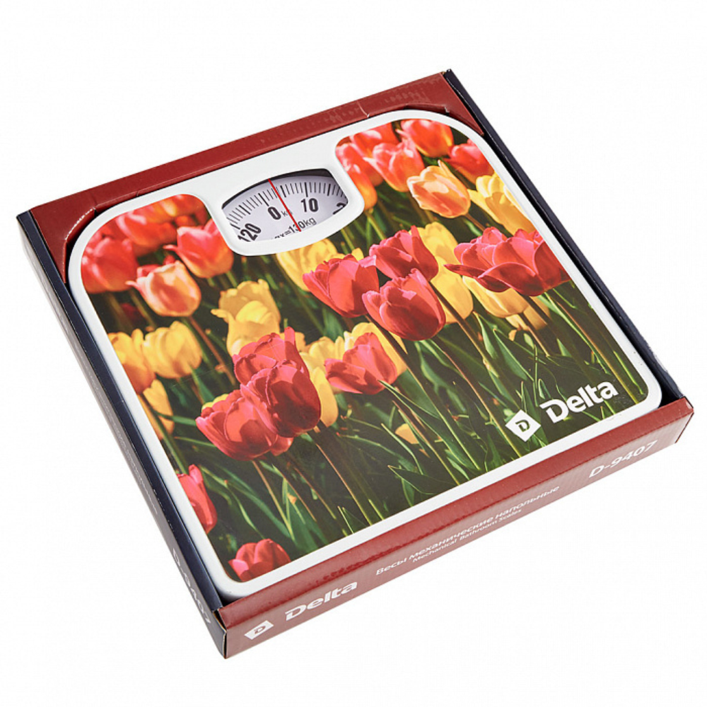 Весы напольные Delta D-9407 тюльпаны (механические)