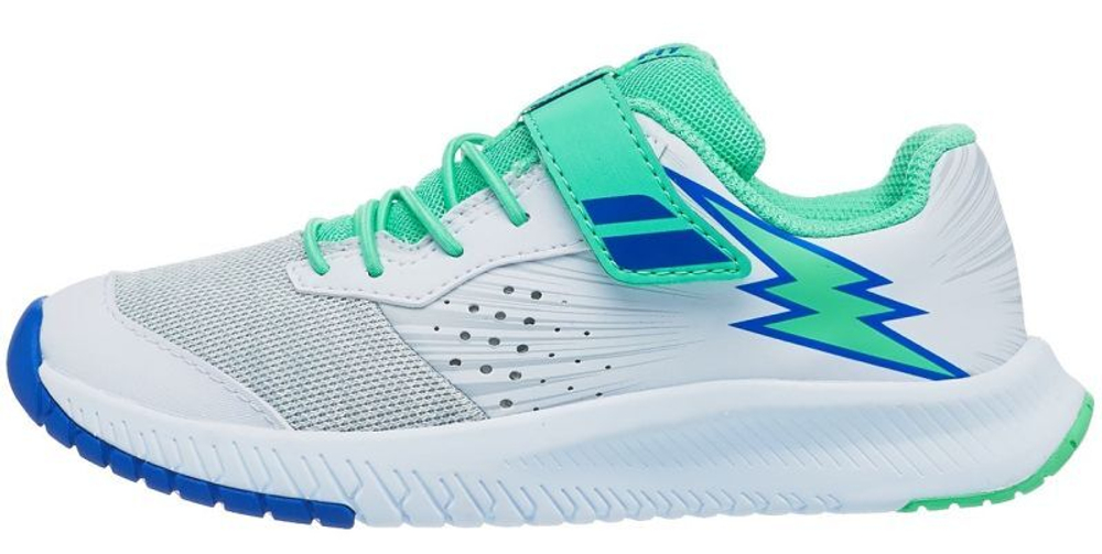 детские Кроссовки теннисные Babolat Pulsion All Court Kid - white/biscary green