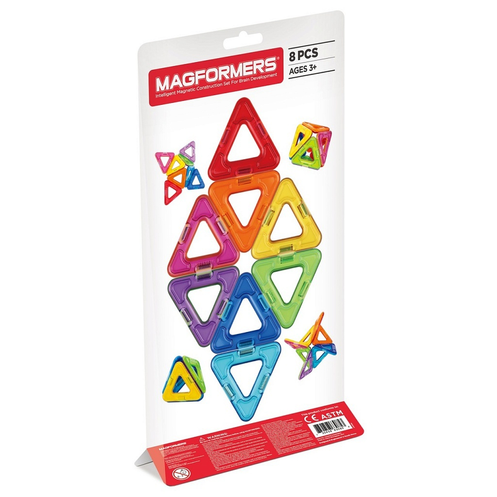 Магнитный конструктор MAGFORMERS Треугольники 8 деталей