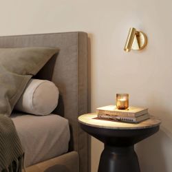 Светильник SP-BED-NB-R90-3W Warm3000 (GD, 20 deg, 230V) (Arlight, IP20 Металл, 3 года) 033061