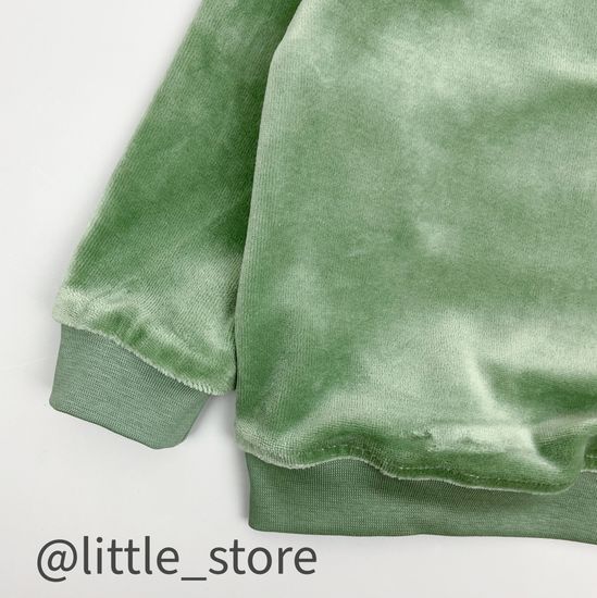 Комплект велюровый "Пушок" Зеленый