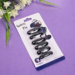 Булавки безопасные 6шт «Favorite Hous», цвет чёрный, 4*1.5см