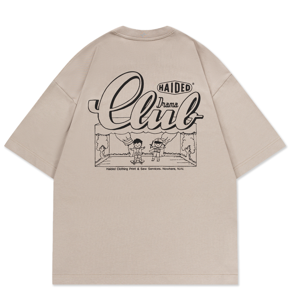 Футболка HAIDED DRAMA CLUB Grey Beige