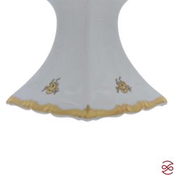 Блюдо квадратное на ножке Queen's Crown Золотая роза 23 см