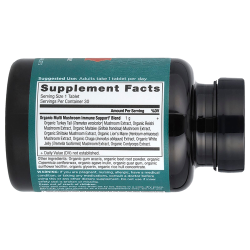 Ancient Nutrition, Multi Mushroom, ежедневная иммунная защита, 30 таблеток
