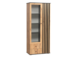 Модульная гостиная Либерти 2 (опора h20) Дуб вотан/Черный