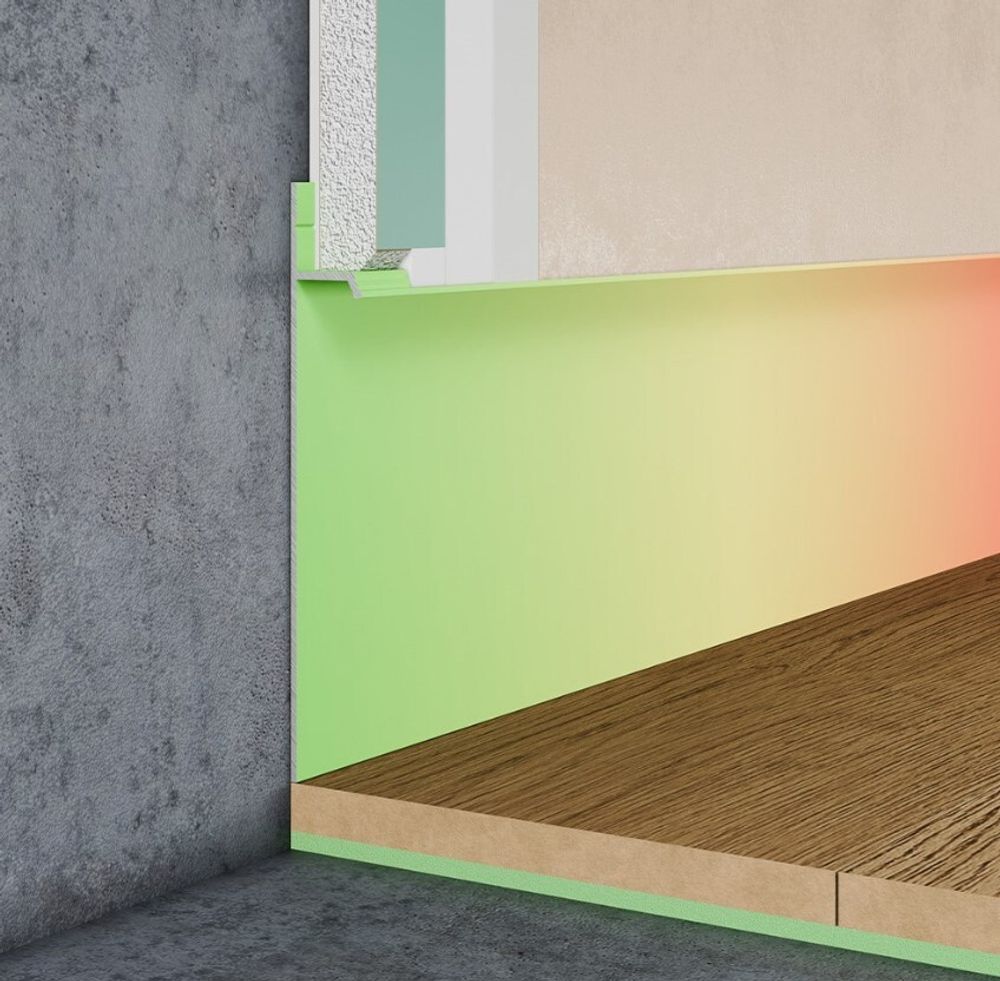 Плинтус скрытого монтажа Pro Design 323 любой цвет, 2700x14,5x98,6 мм