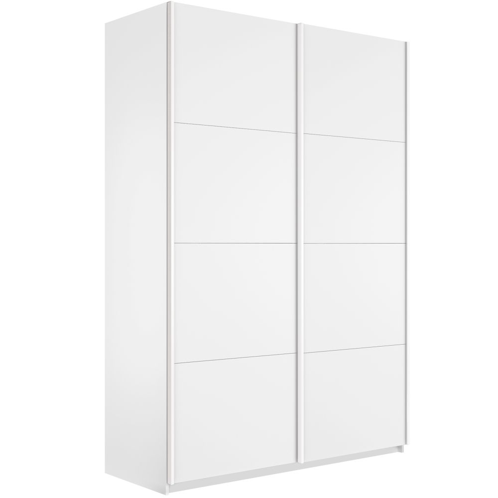 Шкаф-купе Прайм 2-дверный 1400 (Белый снег), МК Е1