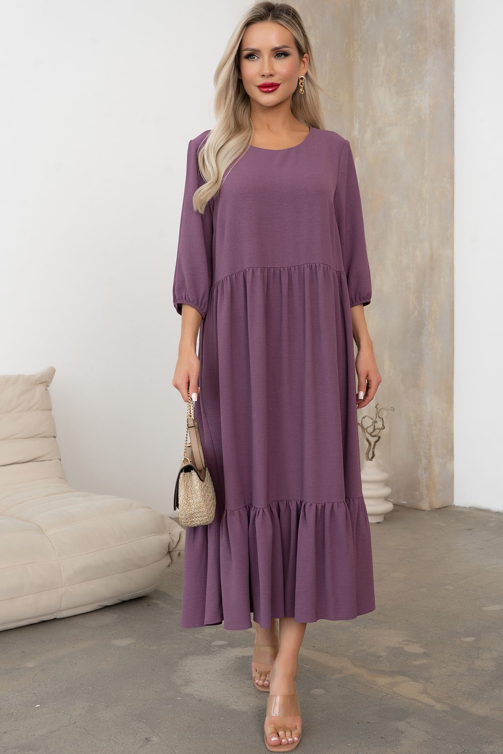 Платье Виолетта (сливовый) Р11-1247/2 Nikol