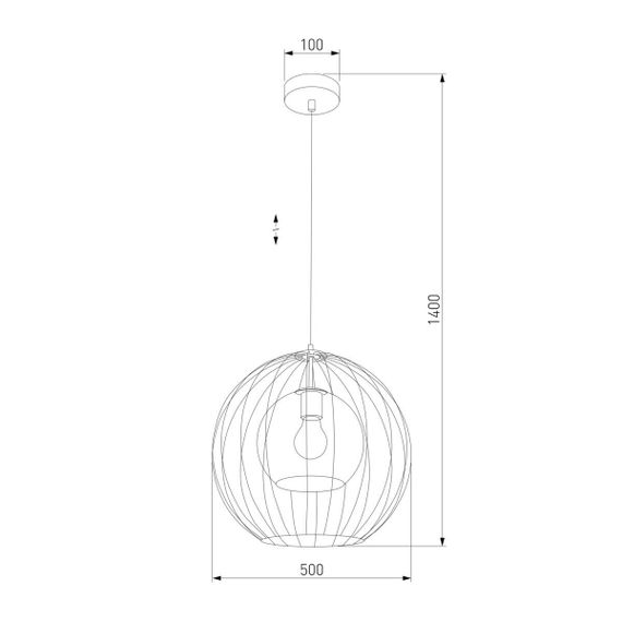 Подвесной светильник TK Lighting 2552 Universo Black