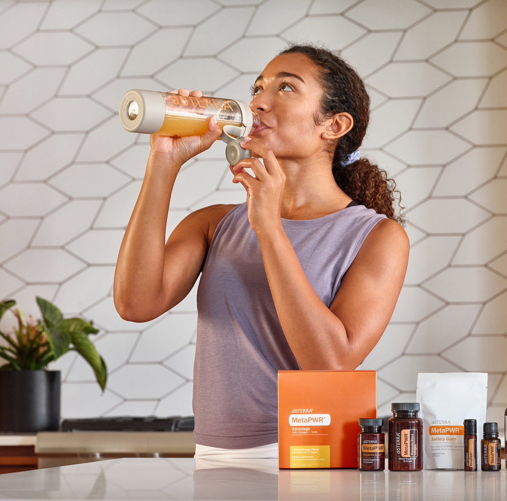 doTERRA MetaPWR Advantage (лимонно-апельсиновый) с коллагеном + NMN, 30 саше