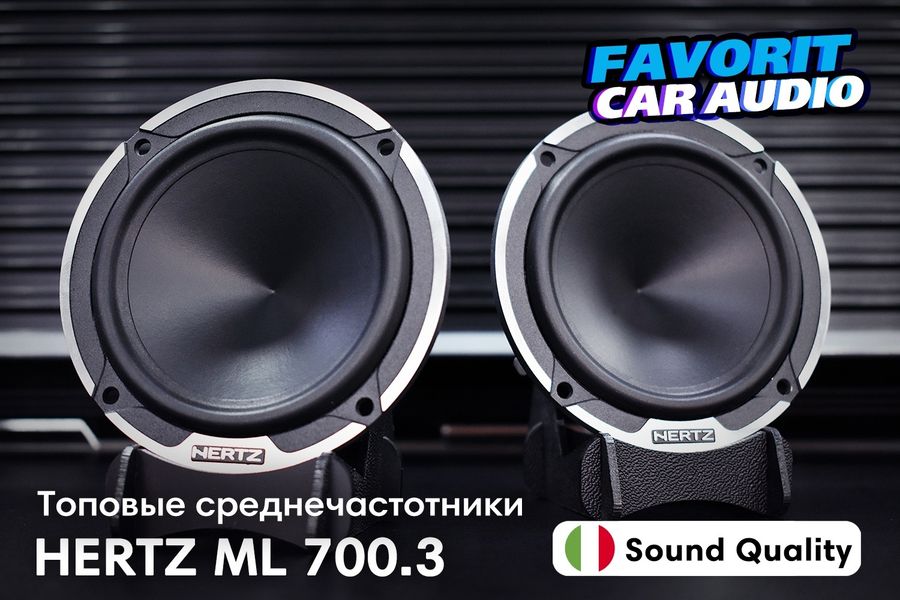 Привезли под заказ топовые среднечастотники Hertz ML 700.3.