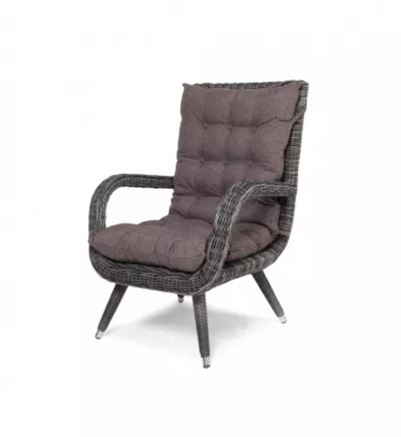 Толедо, кресло коричневый/соломенный/графит, искусственный ротанг