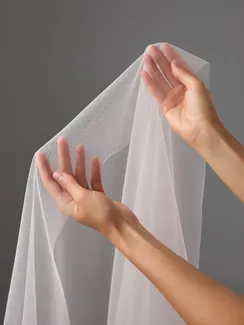 Бюстовая неэластичная сетка Lauma, арт.480, серебристый пион 168