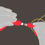 Силиконовый диск Addi для соединения спиц и лески