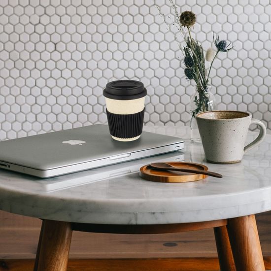 Стакан из бамбукового волокна 400 мл. Kamille KM 1135 с крышкой