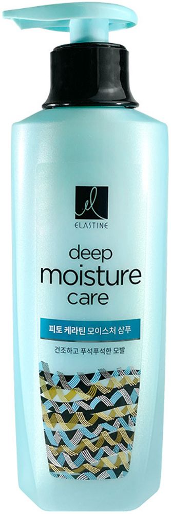 Шампунь для интенсивного увлажнения ELASTINE Phyto Keratin Moisture Care Shampoo 400 мл