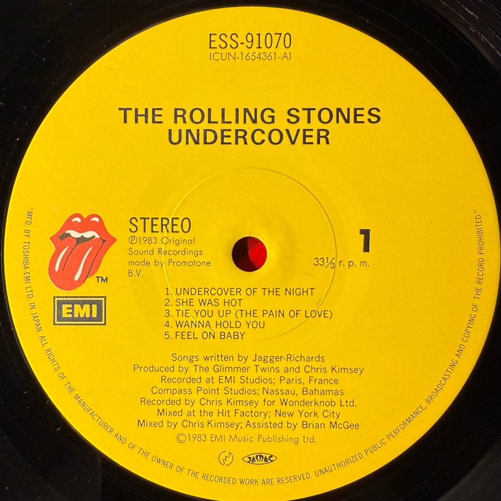 The Rolling Stones - Undercover (Япония 1983г.)
