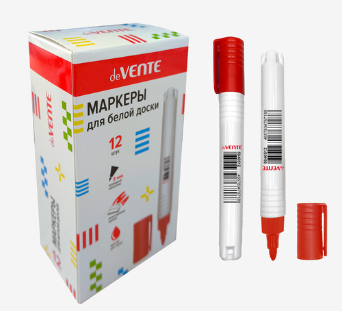 Маркер для доски ДЕВЕНТЕ 3 мм красный (5040512)