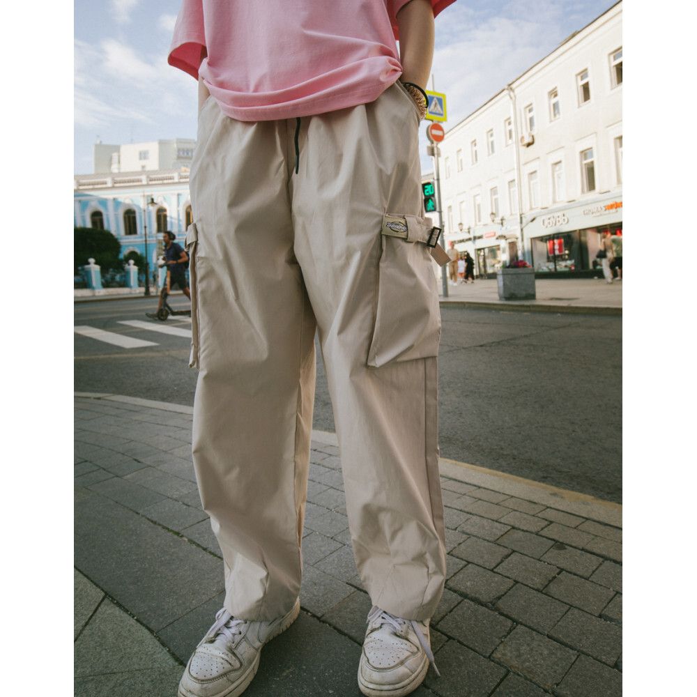 Брюки SoWhat? Карго RUN бежевые