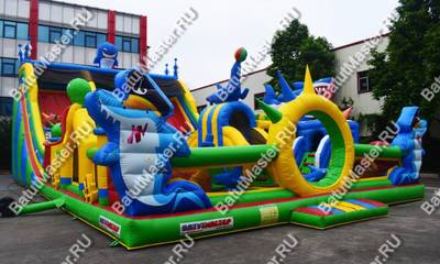 Коммерческий надувной батут "Осьминоги и акулы" 17*10*8 м B-14657